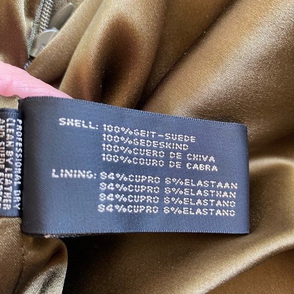 Ralph Lauren suede black label skirt size 10 - Picture 7 of 8